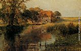 Ernst Walbourn Canvas Paintings - Dorchester Mill Oxfordshire